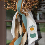 Stacked Pumpkin Wreath Sash