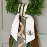 Shaded Stag Wreath Sash