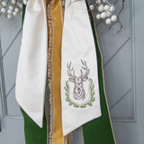 Mounted Stag Wreath Sash