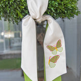 Butterfly Wreath Sash - Pink/Green