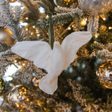 Trio of Sculpted White Doves