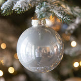 Glass Ball Ornament Set - Peacock Blue 12 Pack