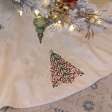 Ivory Cotton Sateen Tree Skirt