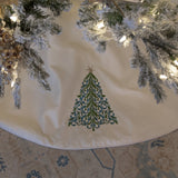 Ivory Cotton Sateen Tree Skirt