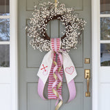 XO Valentine Wreath Sash