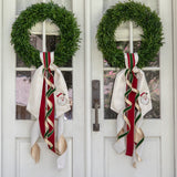 Vintage Santa Wreath Sash