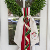 Vintage Santa Wreath Sash