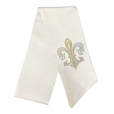 Fleur De Lis Wreath Sash