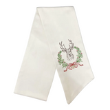 Holiday Stag Wreath Sash