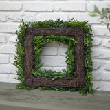 Square Boxwood Wreath - 18"