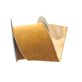 Ochre Velvet Ribbon - 4"