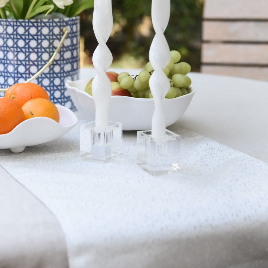 Gold & Silver Speckled Reversible Table Runner