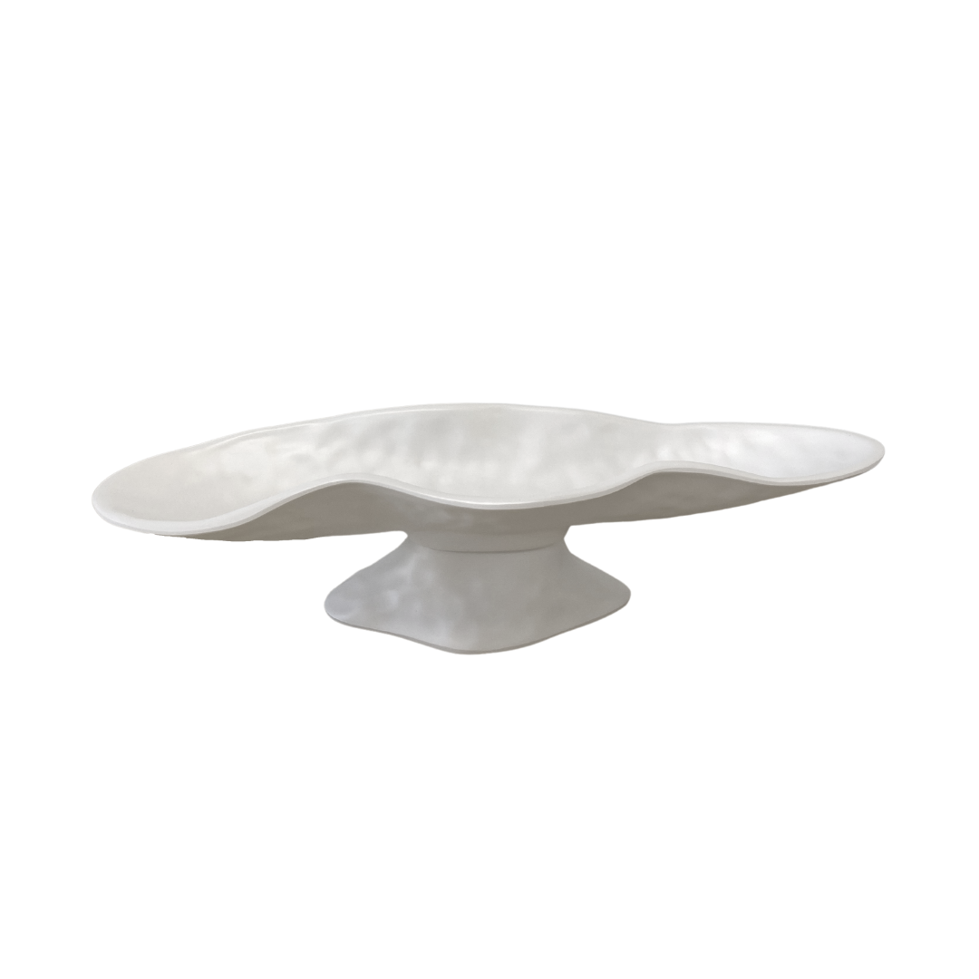 Nube Small Oval Pedestal Cracker Tray