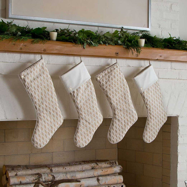 Simboli Christmas Stocking, Italian Fabric