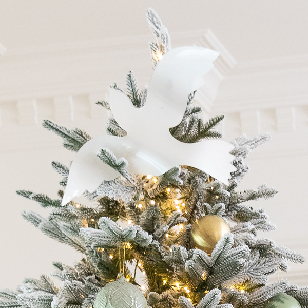 Designer Flocked Christmas Tree