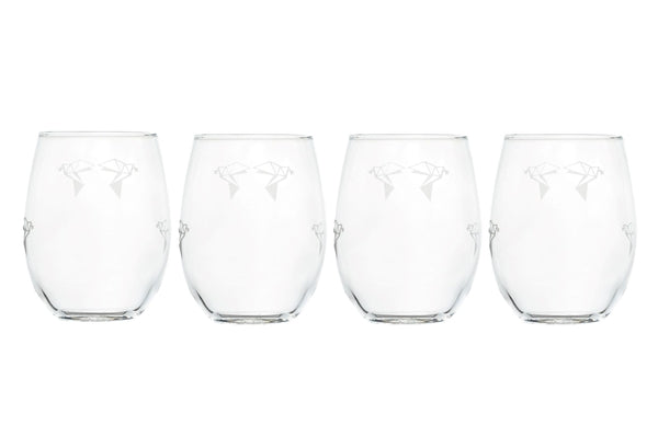 21 OZ STEMLESS WINE GLASSES - Charlotte's Web Monogramming & Gifts