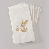 Gray Hand Towels with Golden Dove by Alexa Pulitzer