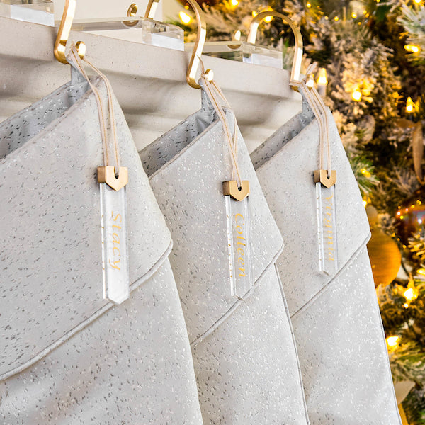 Acrylic Name Tag for Christmas Stockings – Fig & Dove