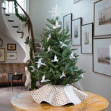 Piumette Tree Skirt on Mini Christmas Tree
