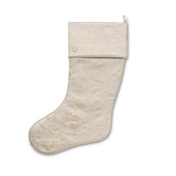 Gold Grain Christmas Stocking with Cuff
