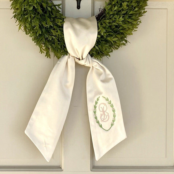 To tie your wreath sash, follow these four steps: Hang your sash over , Home Design Decor