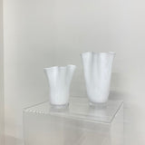 White Fluted Vase