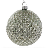 Sage Green Mercury Glass Round Ornament