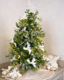 Acrylic Dove Ornaments on Small Christmas Tree