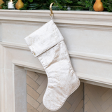 Gold Grain Christmas Stocking with Cuff