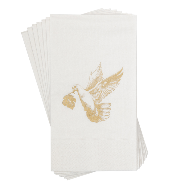 Hand Towels with Gold Dove