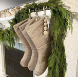 Light Gray Christmas Stocking