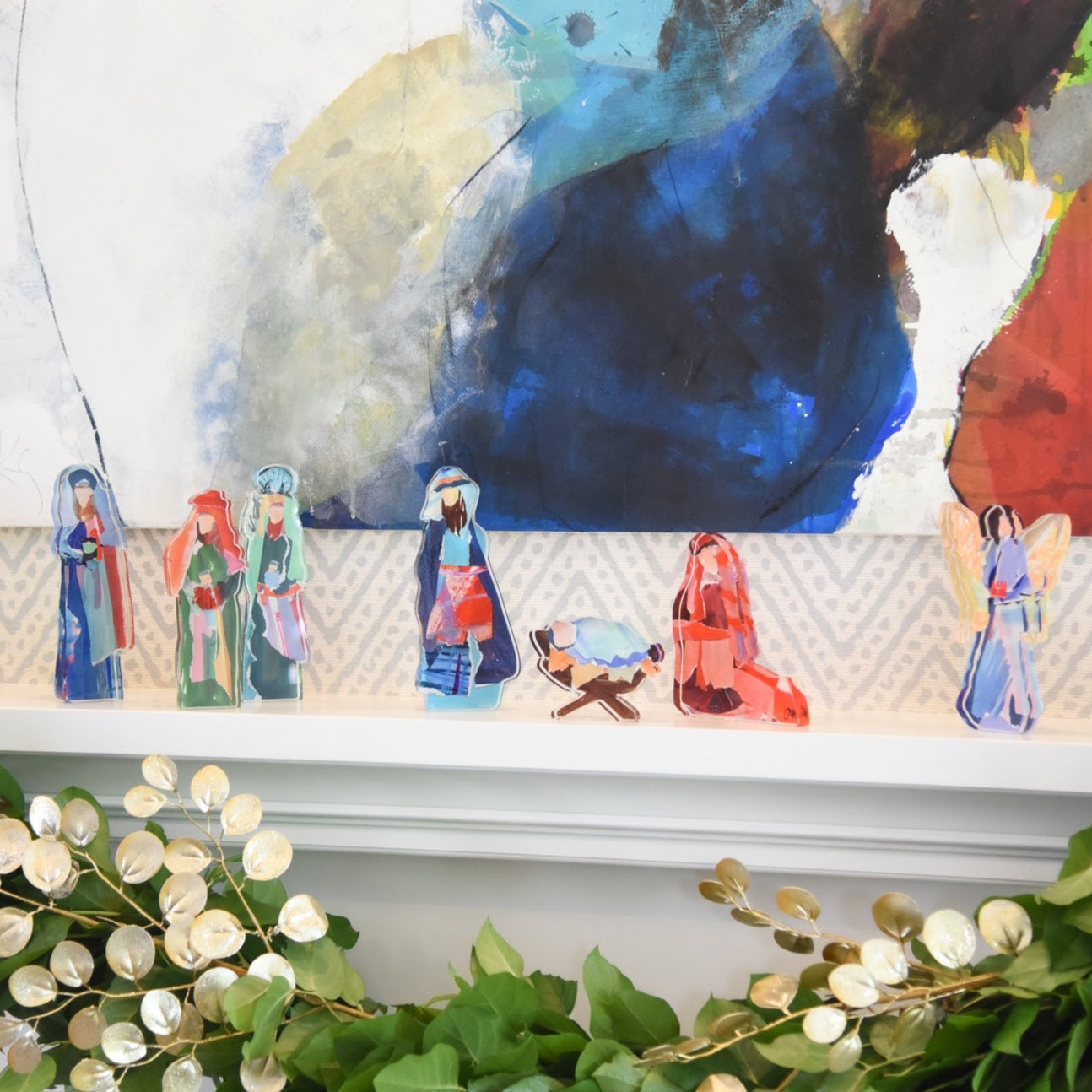 Contemporary Nativity Scene Painting