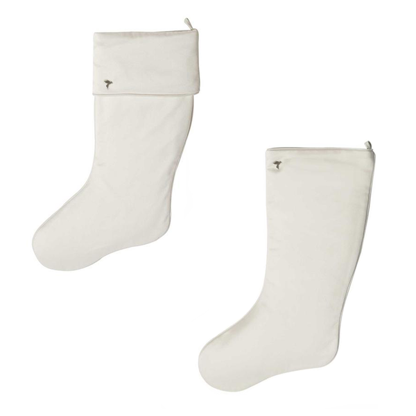 Ivory Christmas Stocking Cuffed